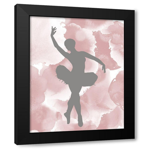 Plie All Day 1 Black Modern Wood Framed Art Print by Kimberly, Allen