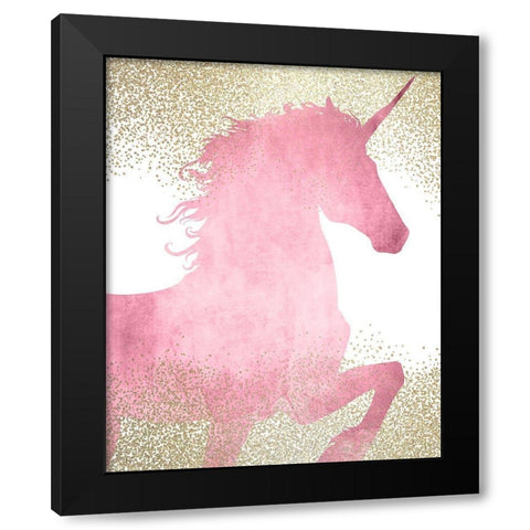 A Unicorn 1 Black Modern Wood Framed Art Print by Kimberly, Allen