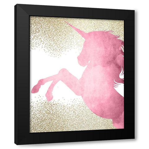 A Unicorn 3 Black Modern Wood Framed Art Print by Kimberly, Allen