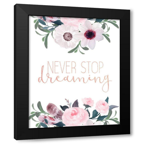 Dreaming 2 Black Modern Wood Framed Art Print by Kimberly, Allen