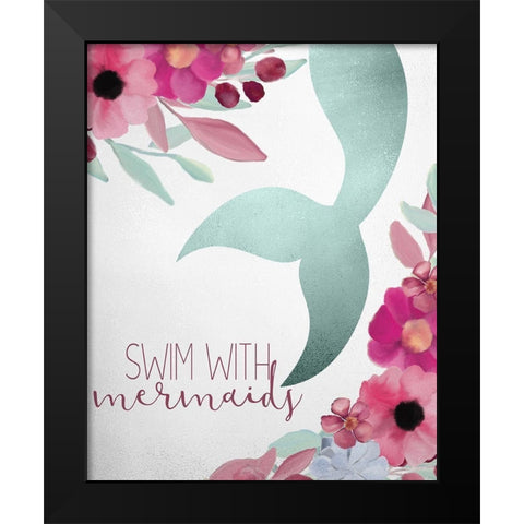 Ride and Swim 2 Black Modern Wood Framed Art Print by Kimberly, Allen