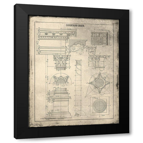 Details 1 Black Modern Wood Framed Art Print with Double Matting by Kimberly, Allen