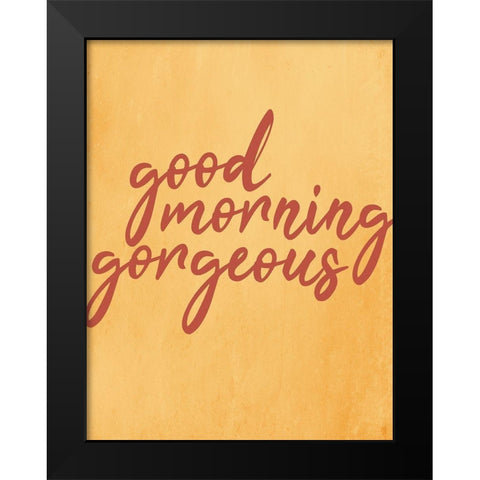 Good Morning 1 Black Modern Wood Framed Art Print by Kimberly, Allen