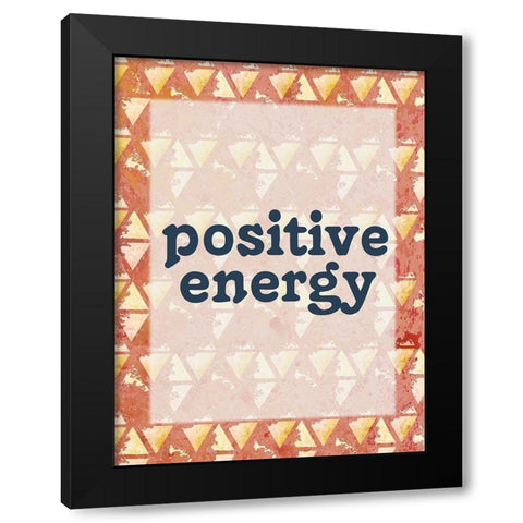 Positive Energy Black Modern Wood Framed Art Print with Double Matting by Kimberly, Allen