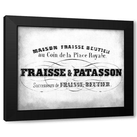 Maison Fraisse Black Modern Wood Framed Art Print with Double Matting by Kimberly, Allen