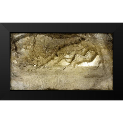 Evergreen Black Modern Wood Framed Art Print by Allen, Kimberly