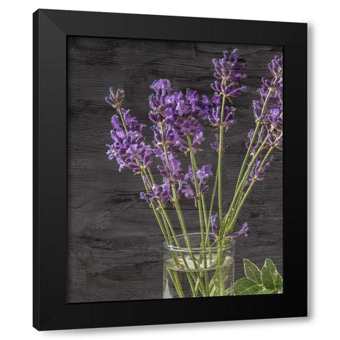 Lavender Jar 2 Black Modern Wood Framed Art Print with Double Matting by Kimberly, Allen