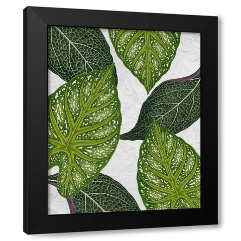 My Greens 1 Black Modern Wood Framed Art Print by Kimberly, Allen