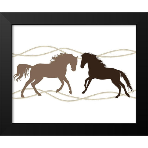 Country Living 4 Black Modern Wood Framed Art Print by Kimberly, Allen