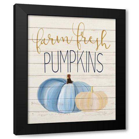 Farm Fresh Pumpkins Black Modern Wood Framed Art Print with Double Matting by Kimberly, Allen