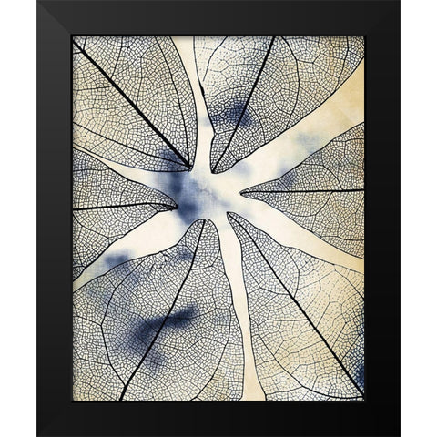 Transparent Leaves 1 Black Modern Wood Framed Art Print by Kimberly, Allen