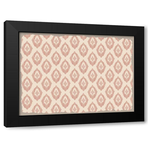 Ikat Soft Black Modern Wood Framed Art Print by Kimberly, Allen