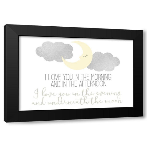 I Love You In 2 Black Modern Wood Framed Art Print by Allen, Kimberly