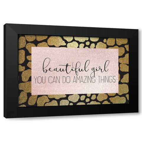 Amazing Things Black Modern Wood Framed Art Print by Kimberly, Allen