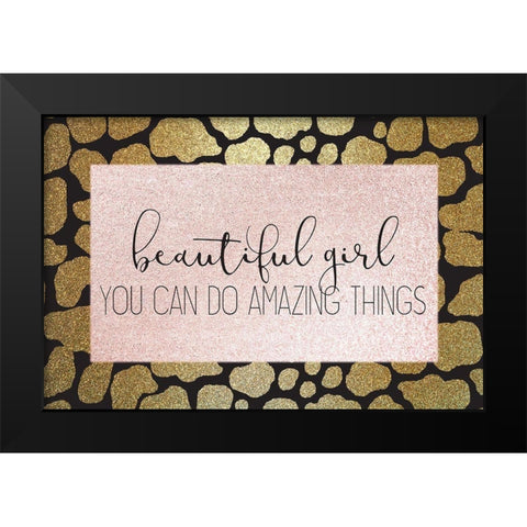 Amazing Things Black Modern Wood Framed Art Print by Kimberly, Allen