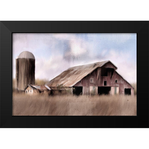 Forgotten Barn Black Modern Wood Framed Art Print by Kimberly, Allen