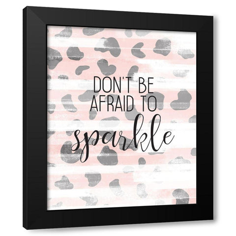 Sparkle Black Modern Wood Framed Art Print by Kimberly, Allen
