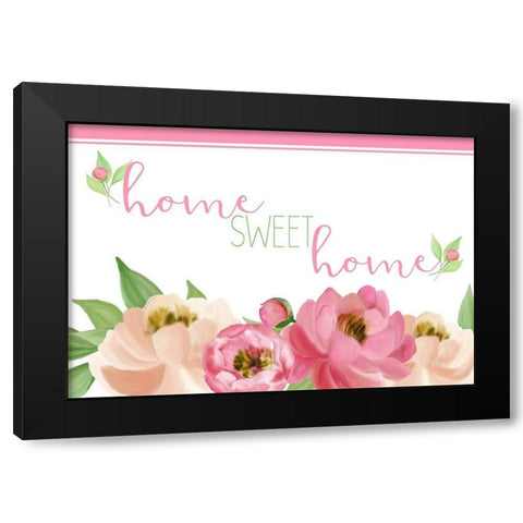 Peony Spring 4 Black Modern Wood Framed Art Print with Double Matting by Kimberly, Allen