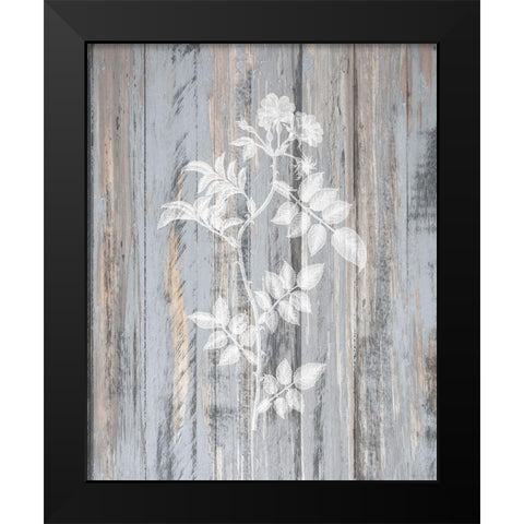 Botanical Wood 1 Black Modern Wood Framed Art Print by Kimberly, Allen
