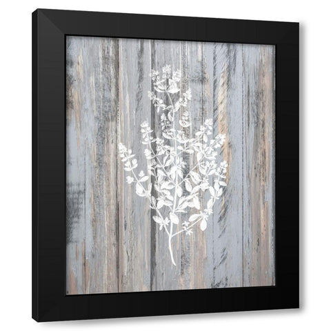 Botanical Wood 2 Black Modern Wood Framed Art Print with Double Matting by Kimberly, Allen