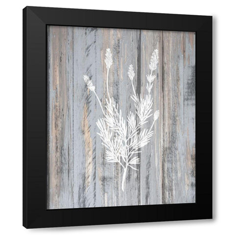Botanical Wood 3 Black Modern Wood Framed Art Print with Double Matting by Kimberly, Allen