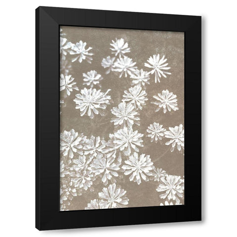 Falling Blooms Black Modern Wood Framed Art Print by Kimberly, Allen