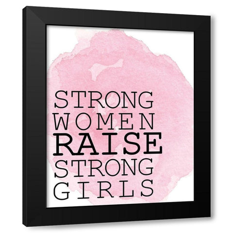 Strong Women Black Modern Wood Framed Art Print with Double Matting by Kimberly, Allen