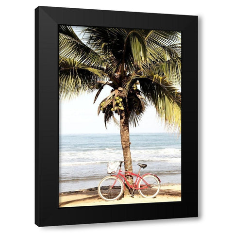 Ride to the Beach Black Modern Wood Framed Art Print by Kimberly, Allen