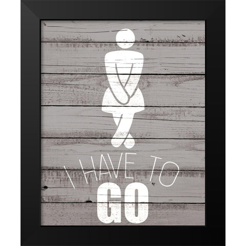 Have to Go 2 Black Modern Wood Framed Art Print by Kimberly, Allen