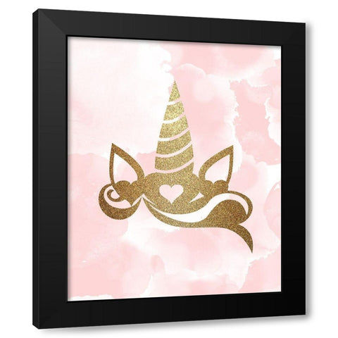 Born to Be 1 Black Modern Wood Framed Art Print by Kimberly, Allen