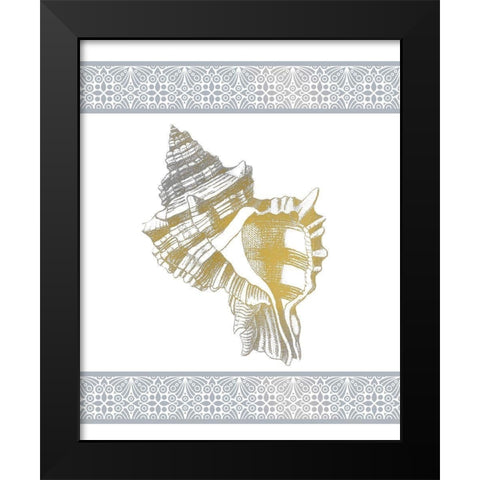 Azure Coastal 2 Black Modern Wood Framed Art Print by Kimberly, Allen