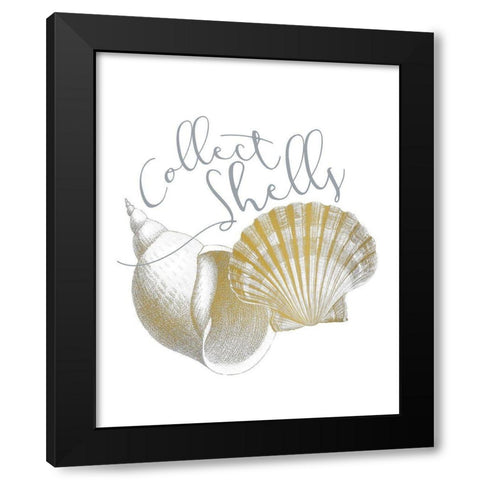 Azure Coastal 5 Black Modern Wood Framed Art Print by Kimberly, Allen