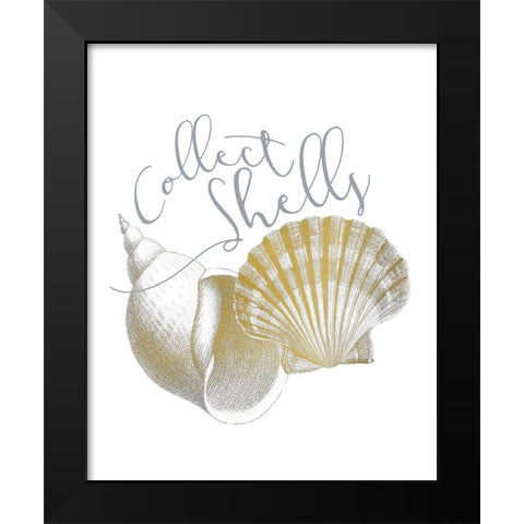 Azure Coastal 5 Black Modern Wood Framed Art Print by Kimberly, Allen