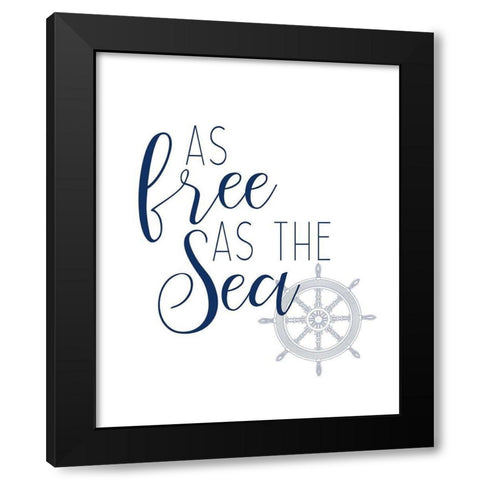 Adventures at Sea 4 Black Modern Wood Framed Art Print by Kimberly, Allen