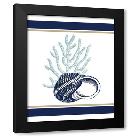The Sea 2 Black Modern Wood Framed Art Print with Double Matting by Kimberly, Allen