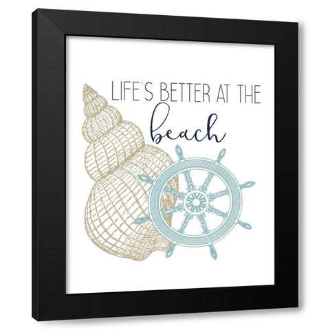 The Sea 3 Black Modern Wood Framed Art Print with Double Matting by Kimberly, Allen