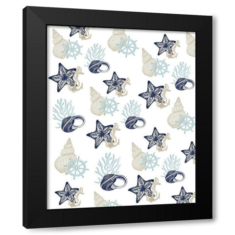 The Sea 4 Black Modern Wood Framed Art Print with Double Matting by Kimberly, Allen