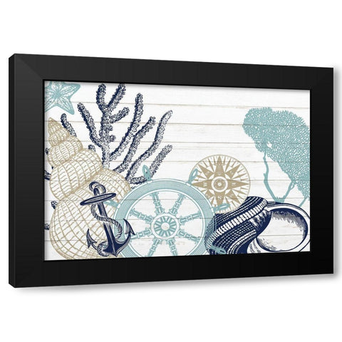 The Sea 7 Black Modern Wood Framed Art Print with Double Matting by Kimberly, Allen
