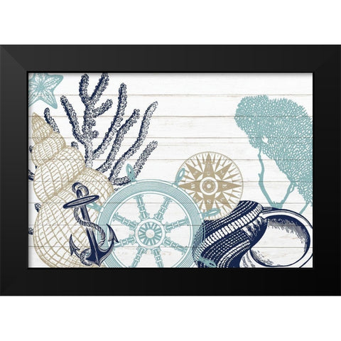 The Sea 7 Black Modern Wood Framed Art Print by Kimberly, Allen
