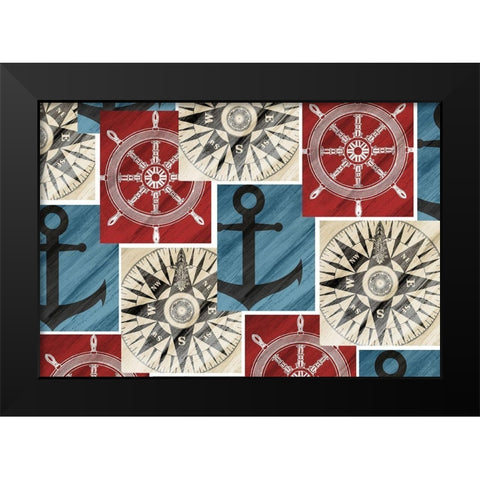 Nautical Dreams Black Modern Wood Framed Art Print by Kimberly, Allen