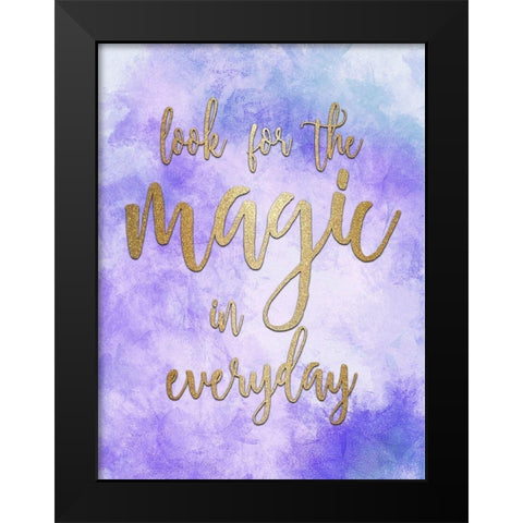 Look for the Magic Gold Black Modern Wood Framed Art Print by Allen, Kimberly