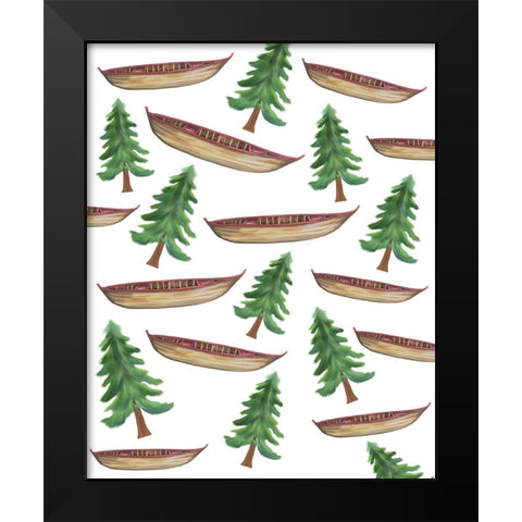 Exploring 4 Black Modern Wood Framed Art Print by Kimberly, Allen