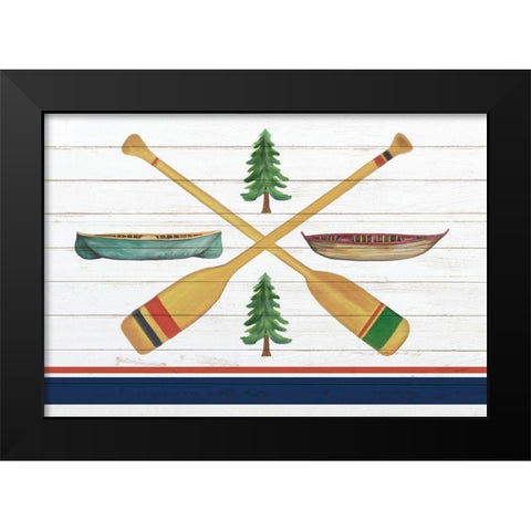 Exploring 7 Black Modern Wood Framed Art Print by Kimberly, Allen