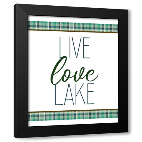 To the Lake 2 Black Modern Wood Framed Art Print with Double Matting by Kimberly, Allen