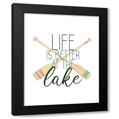 To the Lake 6 Black Modern Wood Framed Art Print with Double Matting by Kimberly, Allen