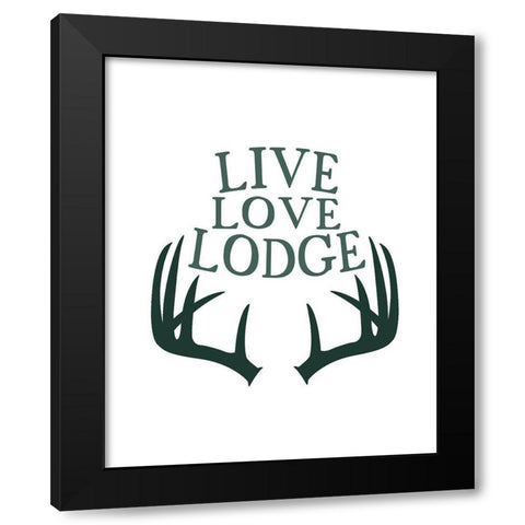 Woodland Retreat 5 Black Modern Wood Framed Art Print with Double Matting by Kimberly, Allen