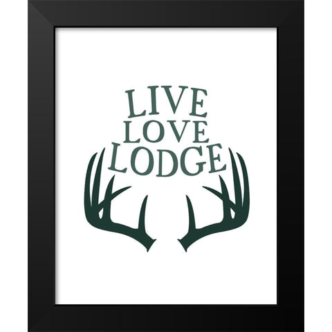 Woodland Retreat 5 Black Modern Wood Framed Art Print by Kimberly, Allen