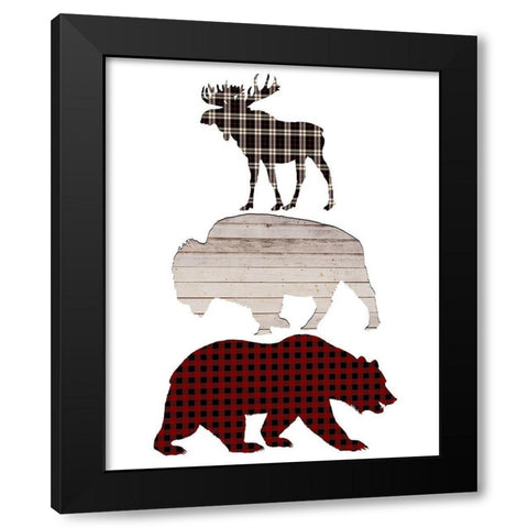 Sweet Cabin 6 Black Modern Wood Framed Art Print with Double Matting by Kimberly, Allen