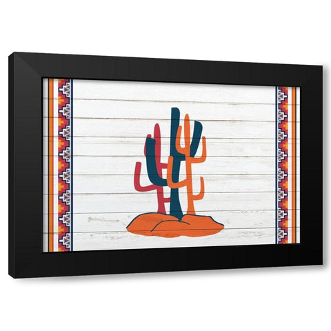 3 Cactus Black Modern Wood Framed Art Print by Kimberly, Allen
