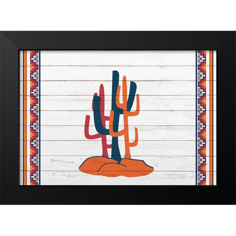 3 Cactus Black Modern Wood Framed Art Print by Kimberly, Allen